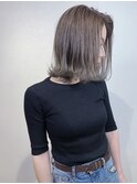 【グラデーション】透明感グレーカラー◎