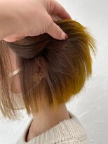 プライズ 表参道原宿店(prize)&nbsp;ビタミンカラーグラデーションボブイエロー