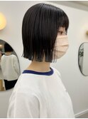 ぱつっとボブ