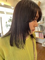 ア セカンド 清藤美容室第弐號(a sekand)&nbsp;マッシュフレームのスリークストレートスタイル