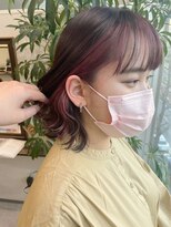 グーフィートーキョー 銀座(Goofy Tokyo)&nbsp;フェイスフレーミング/ピンク×ピンク/インナーカラー#東京銀座