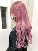 ピンクロング[新宿駅/イメチェン/チェリーブラウン]