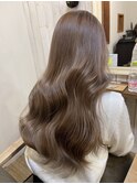 前髪/アンブレラカラー/こなれミディ/イメチェン/ウェーブパーマ