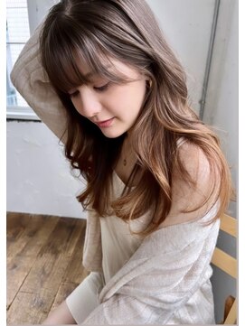 トハコ(&haco) ベージュカラー*ゆる巻きロング