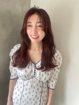 ガリカ 博多(Gallica) 【石河安奈】透明感ピンクブラウン/韓国風ゆるふわレイヤー