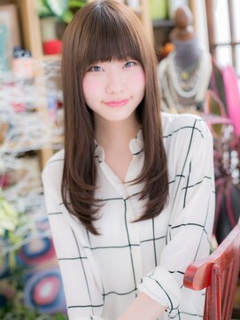 カバーヘア ブリス 川口(COVER HAIR bliss) 大人かわいいダークアッシュレイヤーロングc5川口20代30代40代