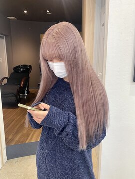 アジールヘア 赤羽駅南口店(agir hair) ラベージュピンクラベンダーカラーピンクベージュ韓国ヘア赤羽