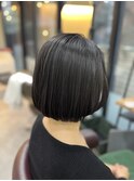 切りっぱなしボブ