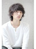 【メンズヘア】ミディアムマッシュウルフ