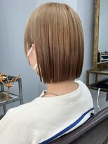 オズ 安積店(OZ)&nbsp;ダブルカラー外ハネボブインナーカラーハイライトケアブリーチ