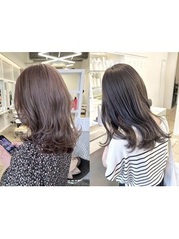 《池下》ブリーチなしでもイメチェンや透明感のあるカラーで幅広い女性に満足感のあるスタイルが自慢！