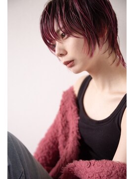 マル 薬院浄水店(MAR.co) SHORT  LAYER/ショート　ボルドーカラー