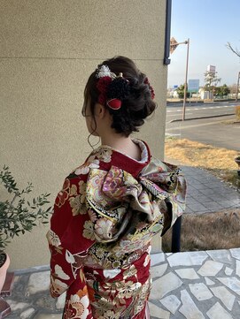 アフェクテュー 春日店(affectueux) 成人式ヘアアレンジ