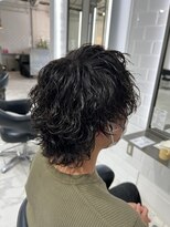 ヴァンカウンシル 一宮店(VAN COUNCIL)&nbsp;波巻きスパイラル×ウルフレイヤー 黒髪/サーフカール