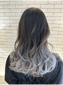 グラデーション×ホワイトグレー
