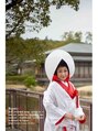 エッチ美容室 本店 宇佐八万神社綿帽子（わたぼうし）使用白無垢