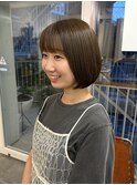 オリーブベージュ×bob