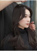 【トープグレージュ×前髪レイヤー×高濃度ケラチン髪質改善】