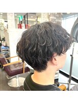 ヘアーメイクロージー 八軒店 (HAIR MAKE ROSY)&nbsp;ツイストスパイラルパーマツーブロックマッシュメッシュフェード