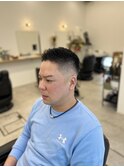 メンズスキンフェードベリーショートアップバングソフトモヒカン