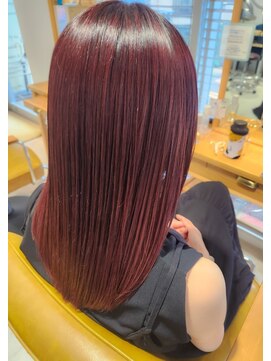 ネオリーブルノン 日吉(Neolive Runon) チェリーブラウン髪質改善カラーつやストレート日吉