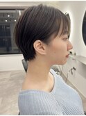 ショートカットxひし形ショートボブ×前髪あり20代30代40代