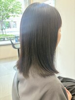 コニー アンド リリー(conne&riri)&nbsp;【お客様スタイル】暗めブルーグレージュ×パツッとスタイル