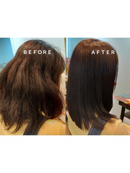 『まるで素髪のようなツヤと手触り』が自慢◎髪と頭皮が喜ぶ『贅沢ヘアエステ』でカラー後も最高の質感に♪