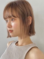 ノイカーム(noi Calm) 髪質改善トリートメントミルクティーベージュカラーくびれヘア