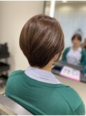 川西髪質改善カラー似合わせショートスタイル