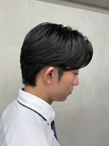 ニコ トウキョウ ロジック(nico TOKYO Logic)&nbsp;メンズセンターパート曲がる縮毛矯正アップバング