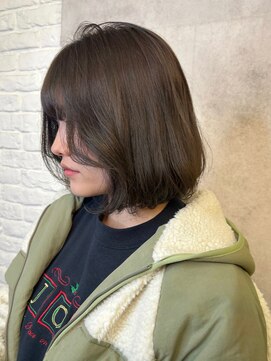 クレム 博多駅店(ChLem) オリーブベージュ　ボブ　髪質改善　トリートメント