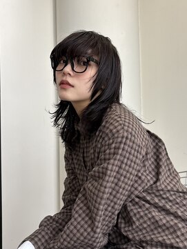 外ハネボブ40代タッセルボブグラデーションカラーヘアカラー