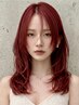 【染めるたびに美しく】髪質改善ダブルカラー+カット+質感再生Tr