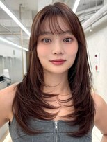 アッシュ 洋光台店(Ash)&nbsp;洋光台レイヤーカット顔周りダブルカラー白髪ぼかしハイライト