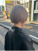 ミルクティーブロンド/ダークブルー/デジタルパーマ/千葉駅