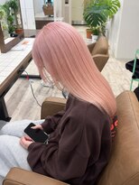 ニュースエン(newseN:) ピンクベージュ/ダブルカラー/ケアブリーチ/髪質改善/新潟/万代