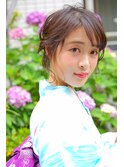 【ネオリーブ プラス】ヘアセット#アップ#夏祭り#浴衣#アレンジ