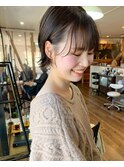 外ハネショート×シースルーフェイスライン