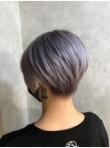 ラベンダー×ショートグラデーション