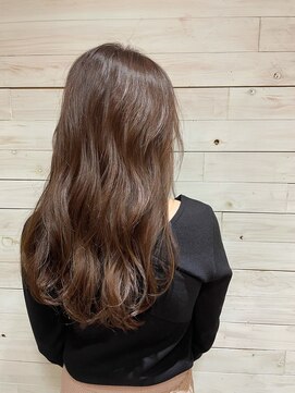 ジュジュル 稲毛本店(jujur) 透明感カラー/ロング/カーキグレージュ/大人かわいい【稲毛】