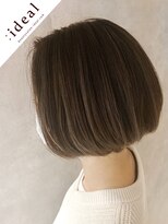 アイディール 心斎橋店(:ideal) 20代30代40代☆上品な立体感☆ハイライト×丸みシルエットボブ