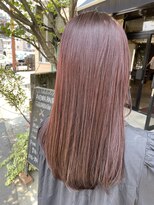 アオゾラヘアー フジサキグウ(AOZORA HAIR FUJISAKIGU) ◎うる艶髪◎こっくりカラー_つやロング×チェリーレッド