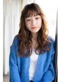 エアウェーブで大人かわいいグレージュカラーぬけ感MIXパーマ
