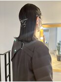 お呼ばれアレンジ♪20代30代大人可愛いタイト金箔ピンアレンジ