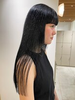 ナチュラルブラックのプツッとラインロング