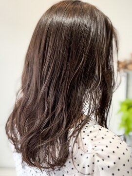 ヴェアリ(Vary) アッシュグレージュ艶髪小顔セミロング髪質改善