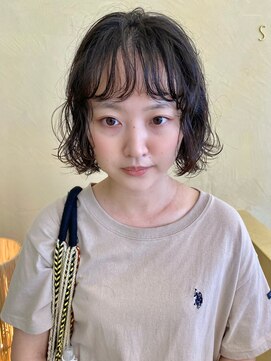 スニュウ(snuw) パーマニュアンスパーマボブミニボブ