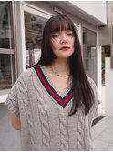 【フェイスレイヤー/佐々木慧介】艶髪/黒髪ロング/髪質改善