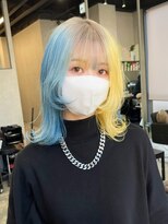 シエンゴールド(CIEN gold)&nbsp;ミルクティールーツ/水色/黄色/ツートンカラー